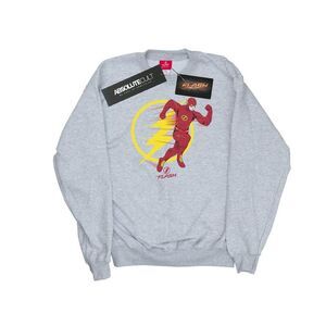 DC Comics Mens The Flash Running Emblem Sweatshirt / Sports Grey